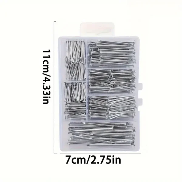 280pcs Assorted Hardware Nails Kit