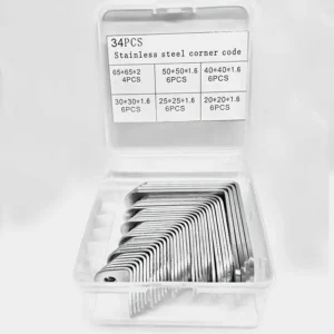 34pcs Heavy-Duty L-Shaped Brackets