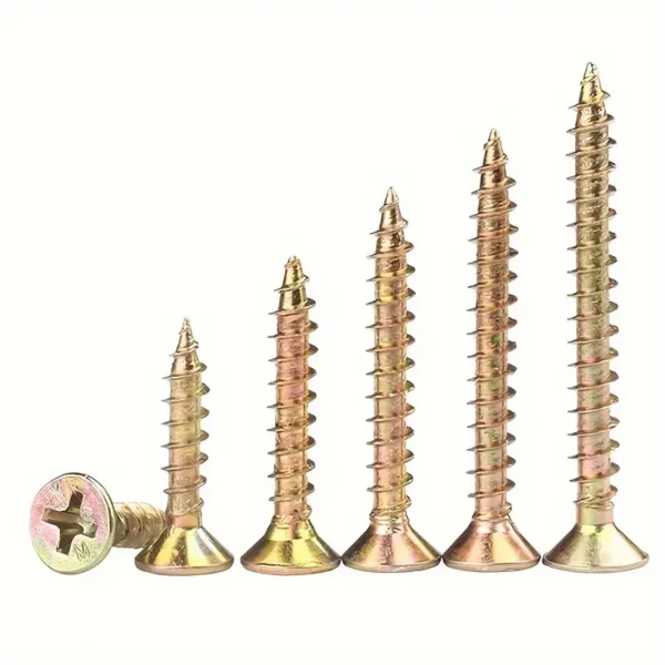 340pcs M4 Flat Head Wood Screw Set