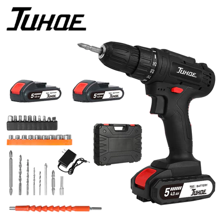 Cordless Drill Impact Drill 188VF Barena Electric Screwdriver impact drill With 32pcs drill bit set