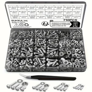 710pcs Stainless Steel Nuts